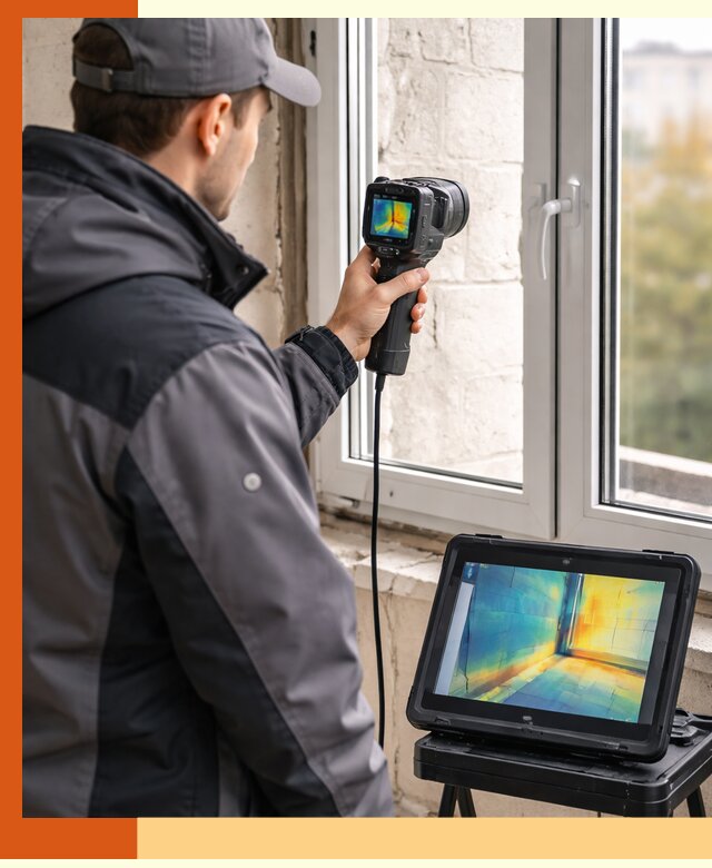 Тепловизионное обследование дома в Выксе для выявления утечек тепла