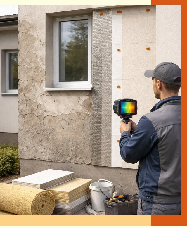 Тепловизионное обследование фасада в Выксе от 4667 руб. под ключ | ТепломастерВкс