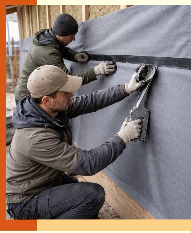 Монтаж ветроизоляции зданий и конструкций в Выксе