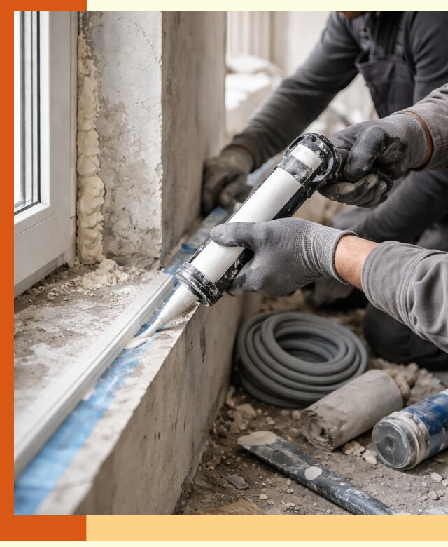 Герметизация стыков и примыканий зданий в Выксе